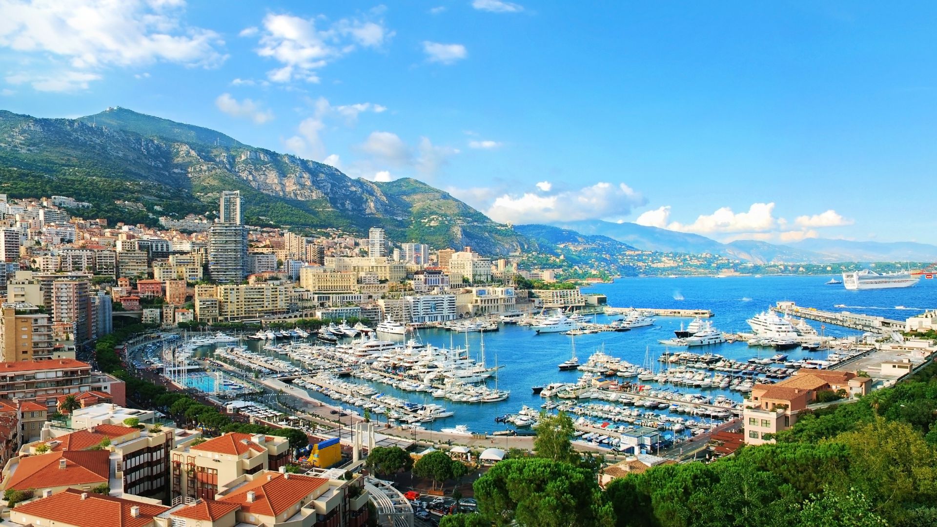 Panoramic view of Monte Carlo